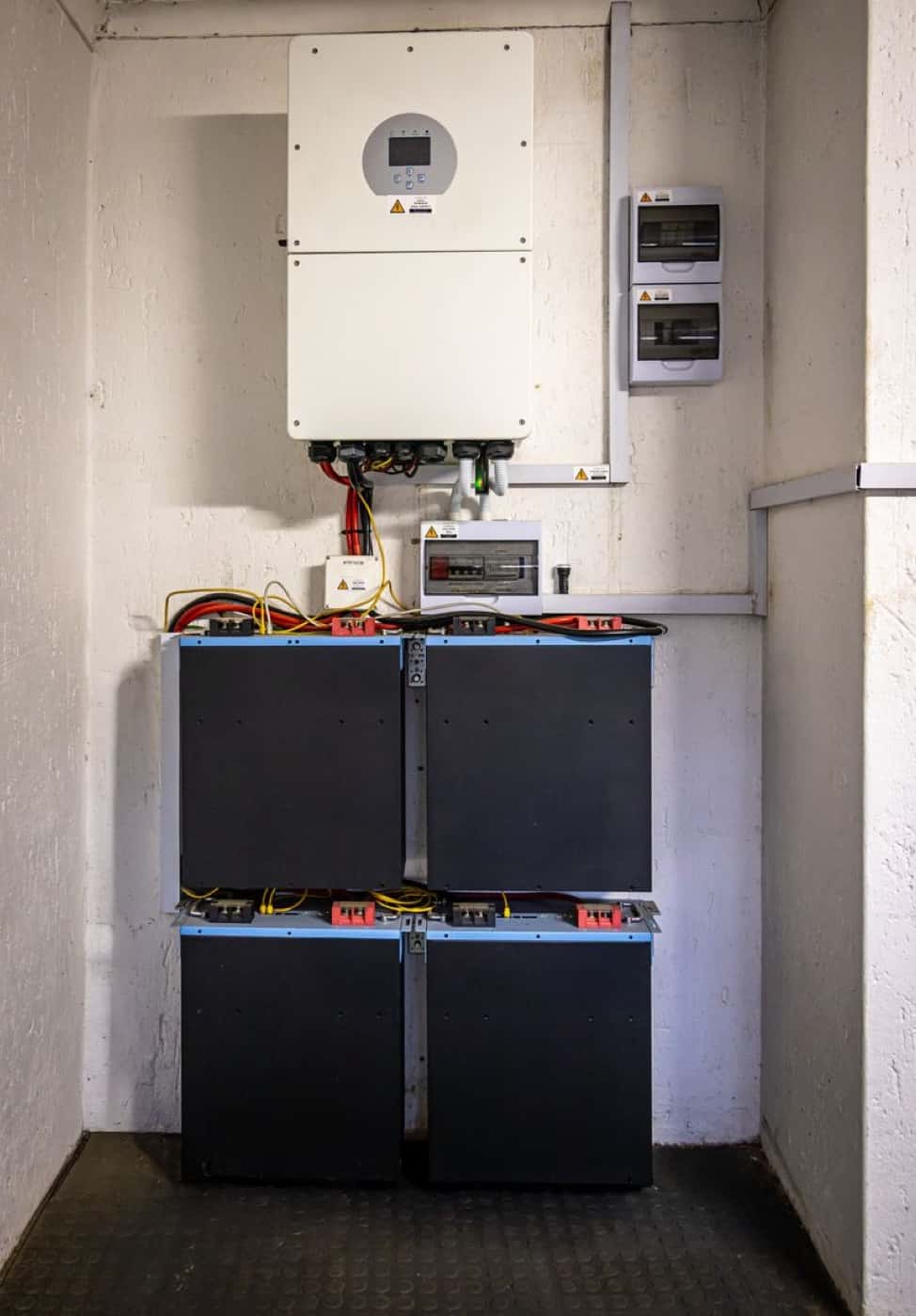Wall-mounted solar inverter and home battery storage